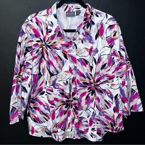 Chico's | Tops | Additions By Chicos
Cotton Blend Multicolor Size:3 Like New
